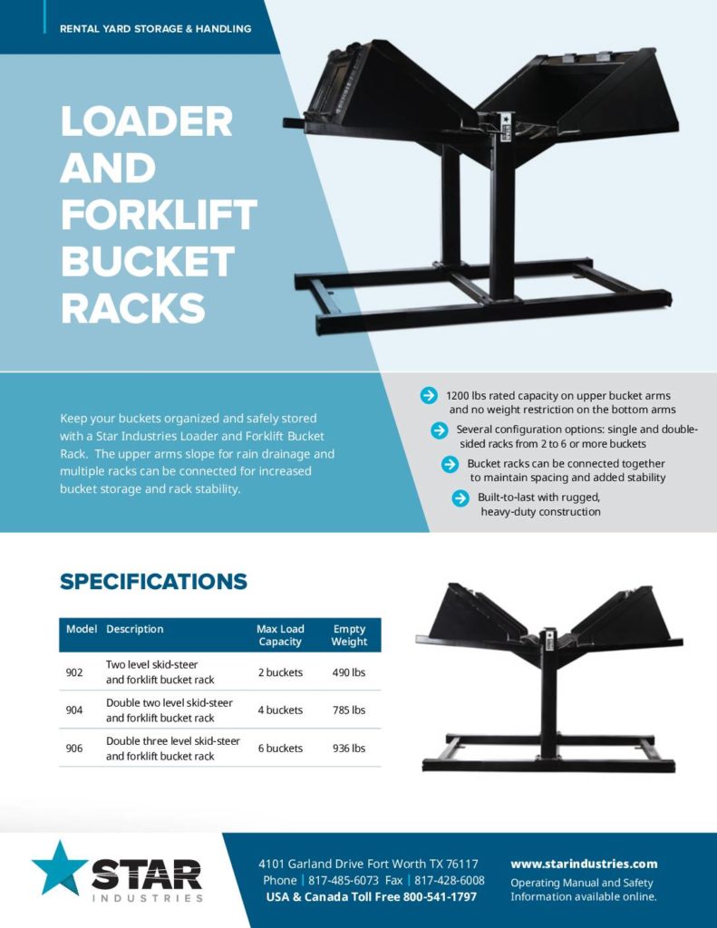 Bucket Racks - Product Sheet