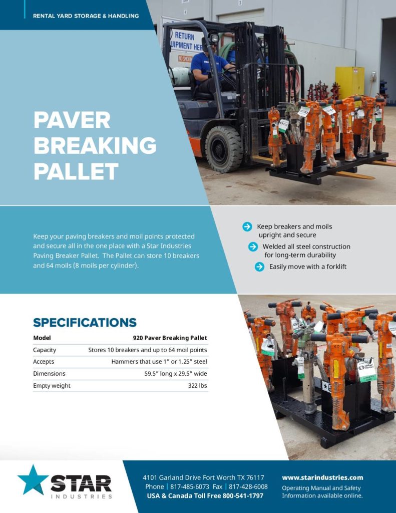 Paver Breaking Pallet - Product Sheet