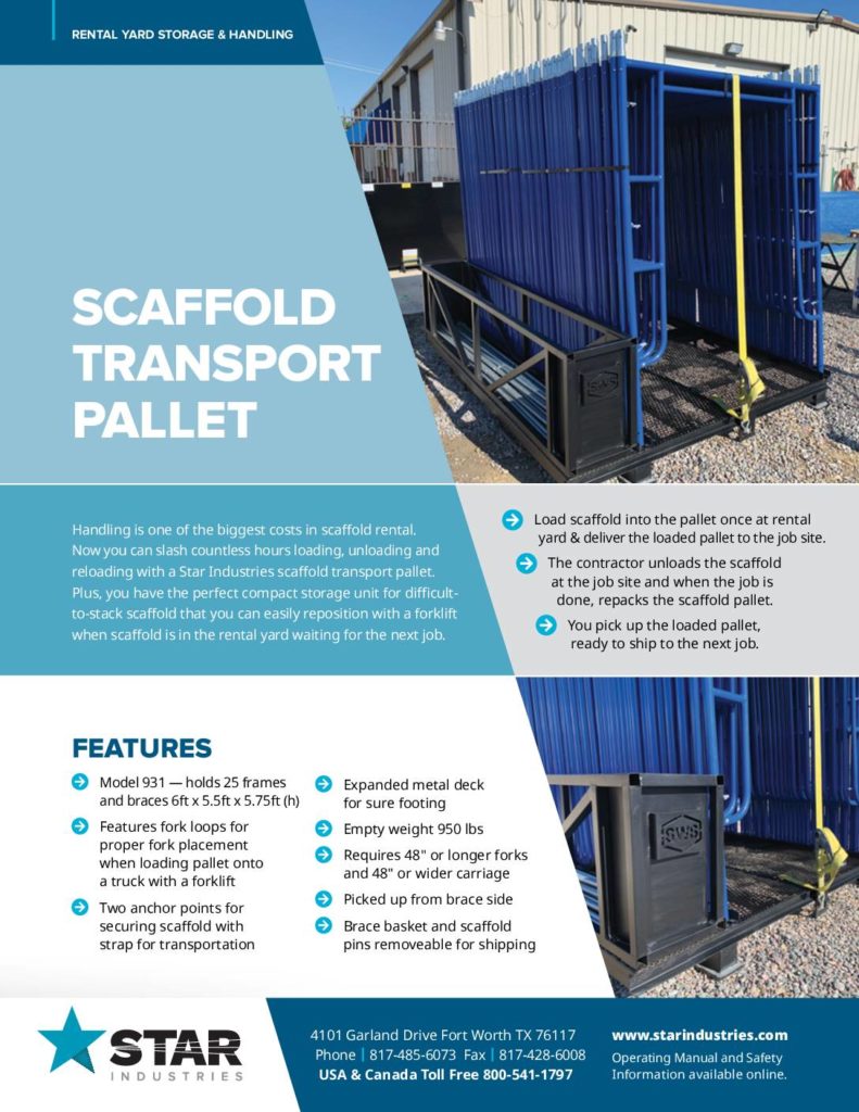 Product Sheet - Scaffold Pallet