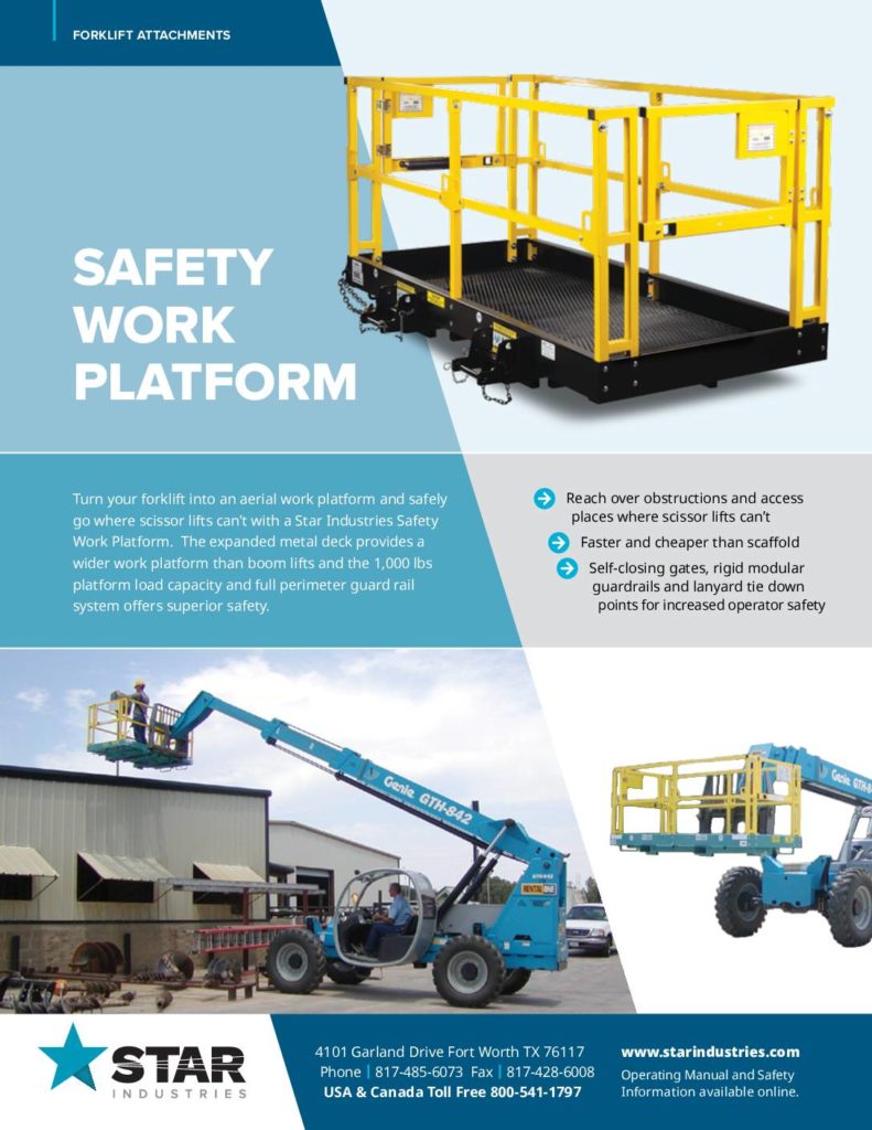 Safety Work Platform Product Sheet