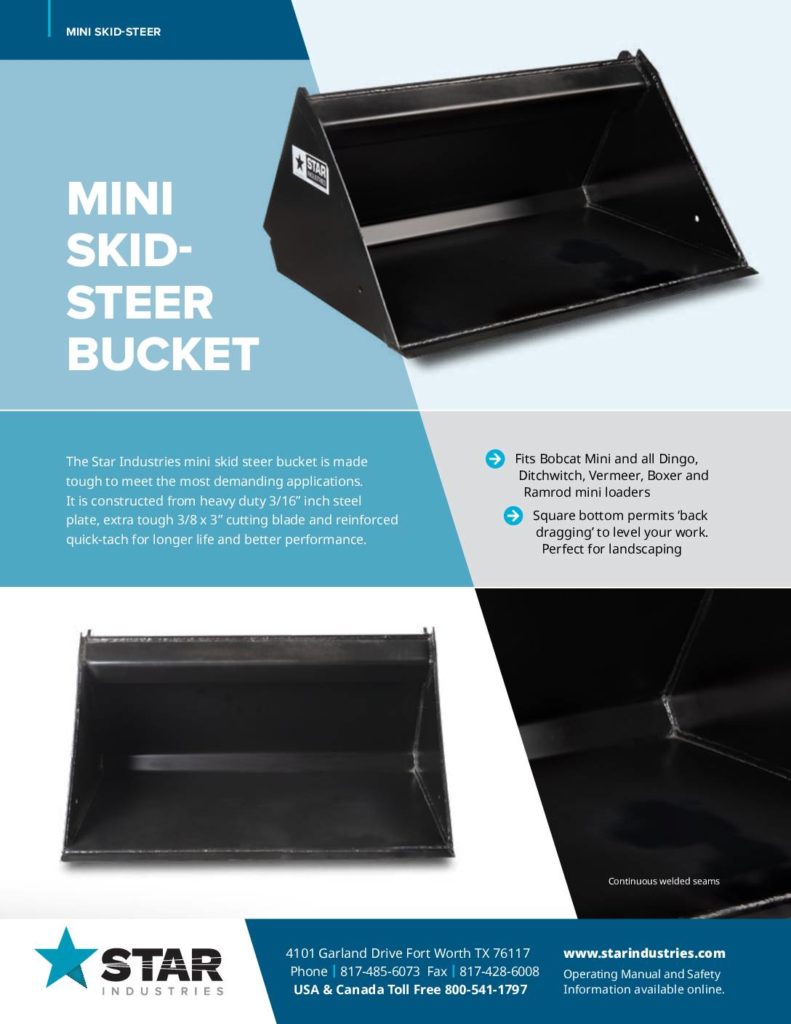 Mini Buckets - Product Sheet
