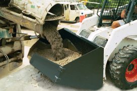 Place concrete with your skid-loader