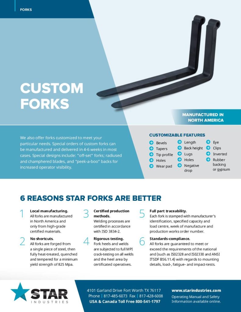 Custom Forks - Product Sheet