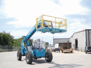 Safety Work Platform on Telehandler