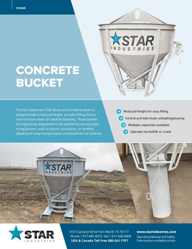 Concrete Bucket - Product Sheet