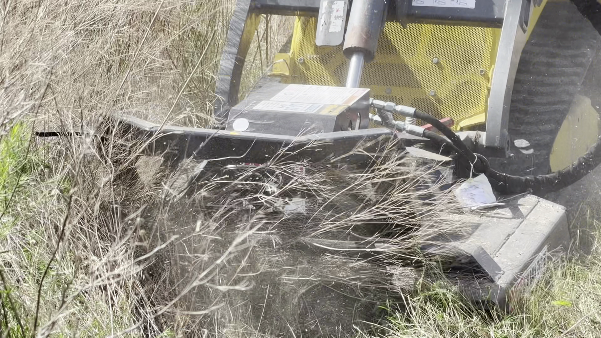 mini skid steer brush cutter