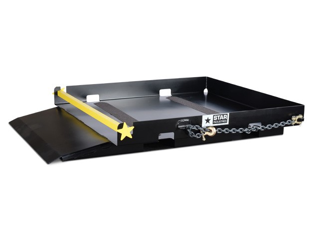 Fork pallet for storing and transporting forklift forks safely and efficiently