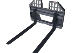 skid steer walk through fork frames with forks